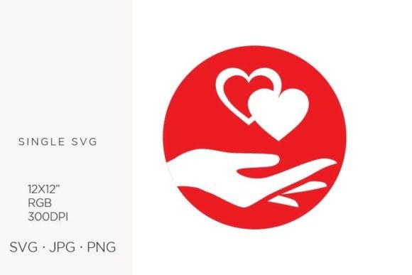 Caring Hand Holding Hearts: A Versatile Symbol for Connection and Creativity