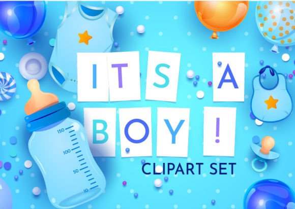 Creating Memorable Baby Shower Designs with Boy-Themed Cartoon Clipart