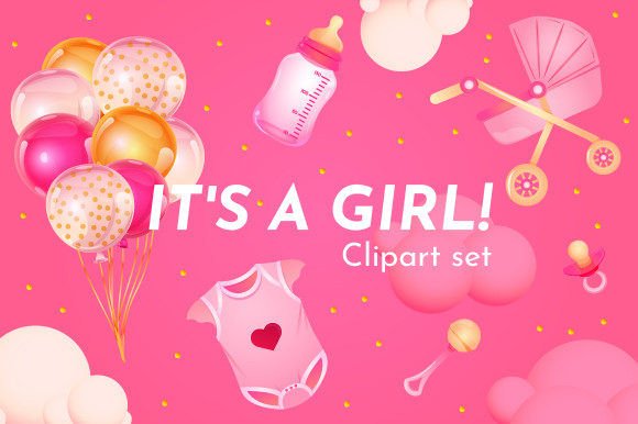 Creating Memorable Celebrations with Baby Shower Cartoon Clipart for Girl