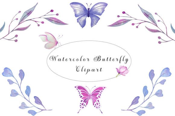 Elevating Digital and Print Design with High-Resolution Watercolor Butterflies Clipart