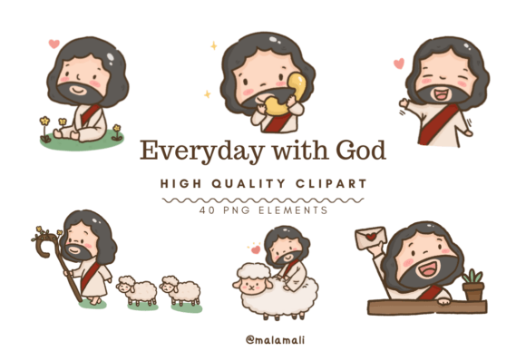 Enhancing Daily Faith Journeys with Everyday with God Clipart