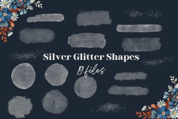 Silver Strokes, Circles & Backgrounds