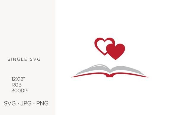 Unlocking Creativity: A Guide to Using Open Book and Red Hearts in Your Design Projects