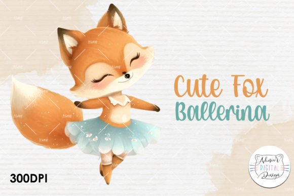Watercolor Ballerina Fox Clipart Guide